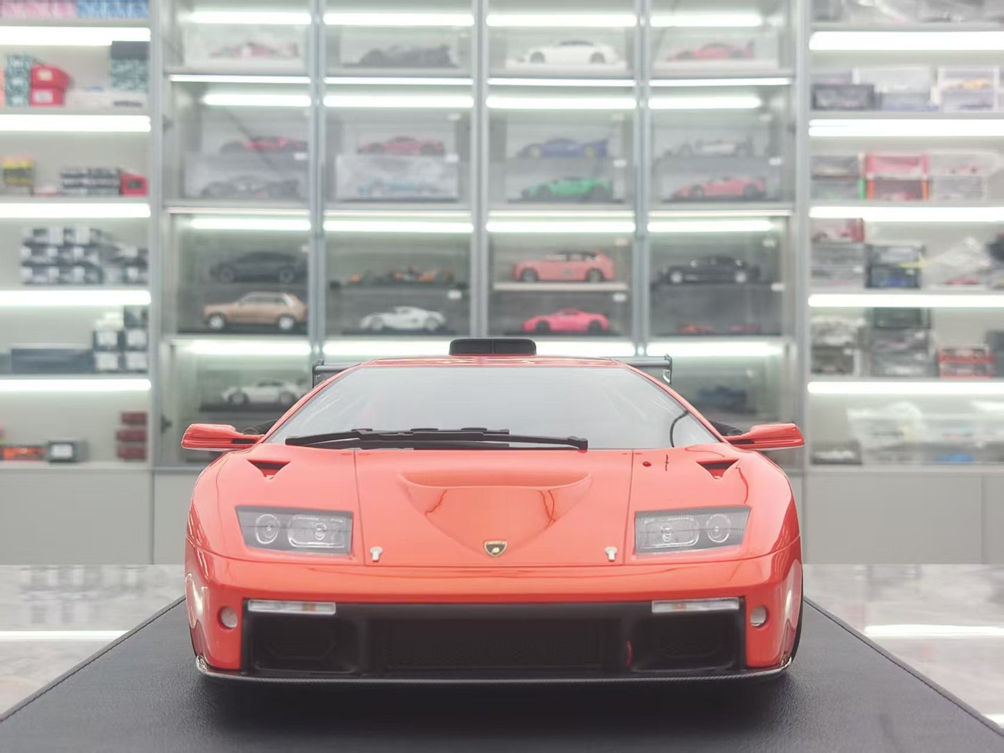 GL 1/12 Lamborghini Diablo GTR Orange Model Car JS-GL001