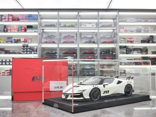 BBR 1/18 Ferrari SF90 XX Stradale White Simulated Car Model P18237P