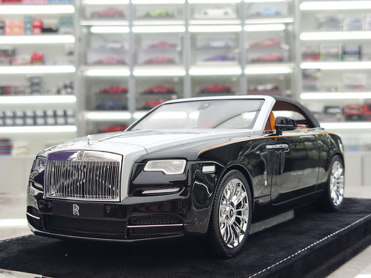 HH Model 1/18 Rolls-Royce Dawn Diamond Black/Titanium Silver HH424