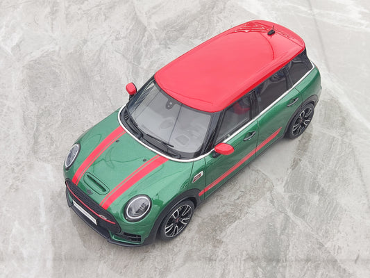 OTTO 1/18 MINI CLUBMAN (F54) JCW Brita Verda Rezina Modelaŭto OT1168