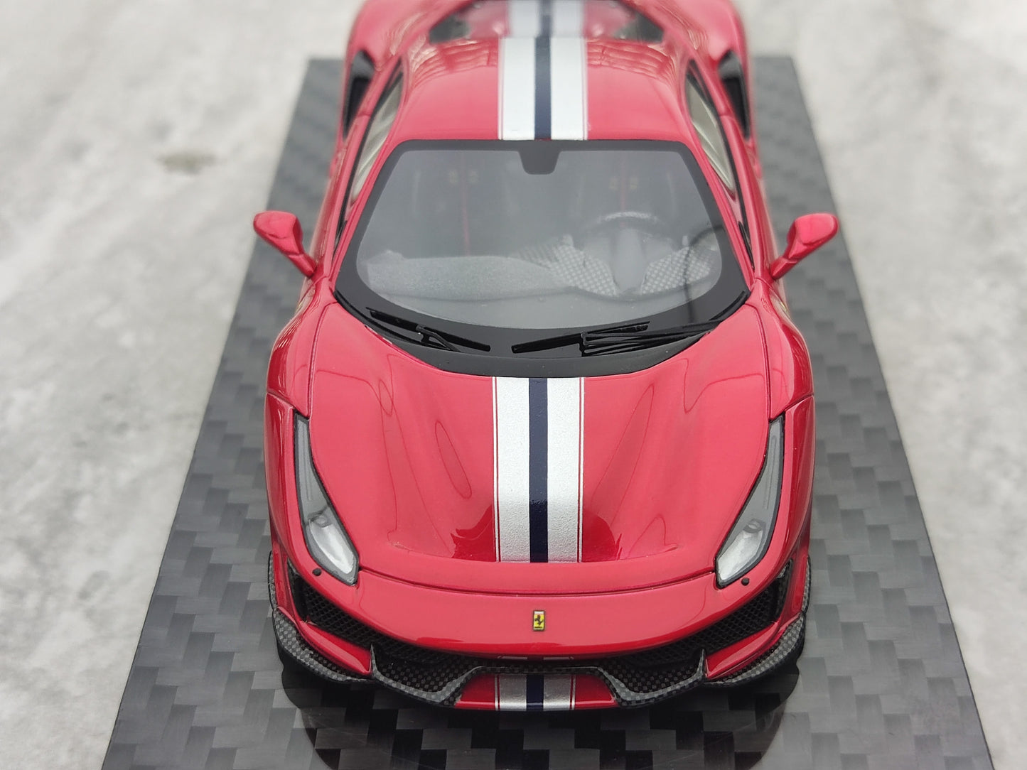 BBR 1/43 Ferrari 488 Pista F1 Red Resin Model SUMS001A