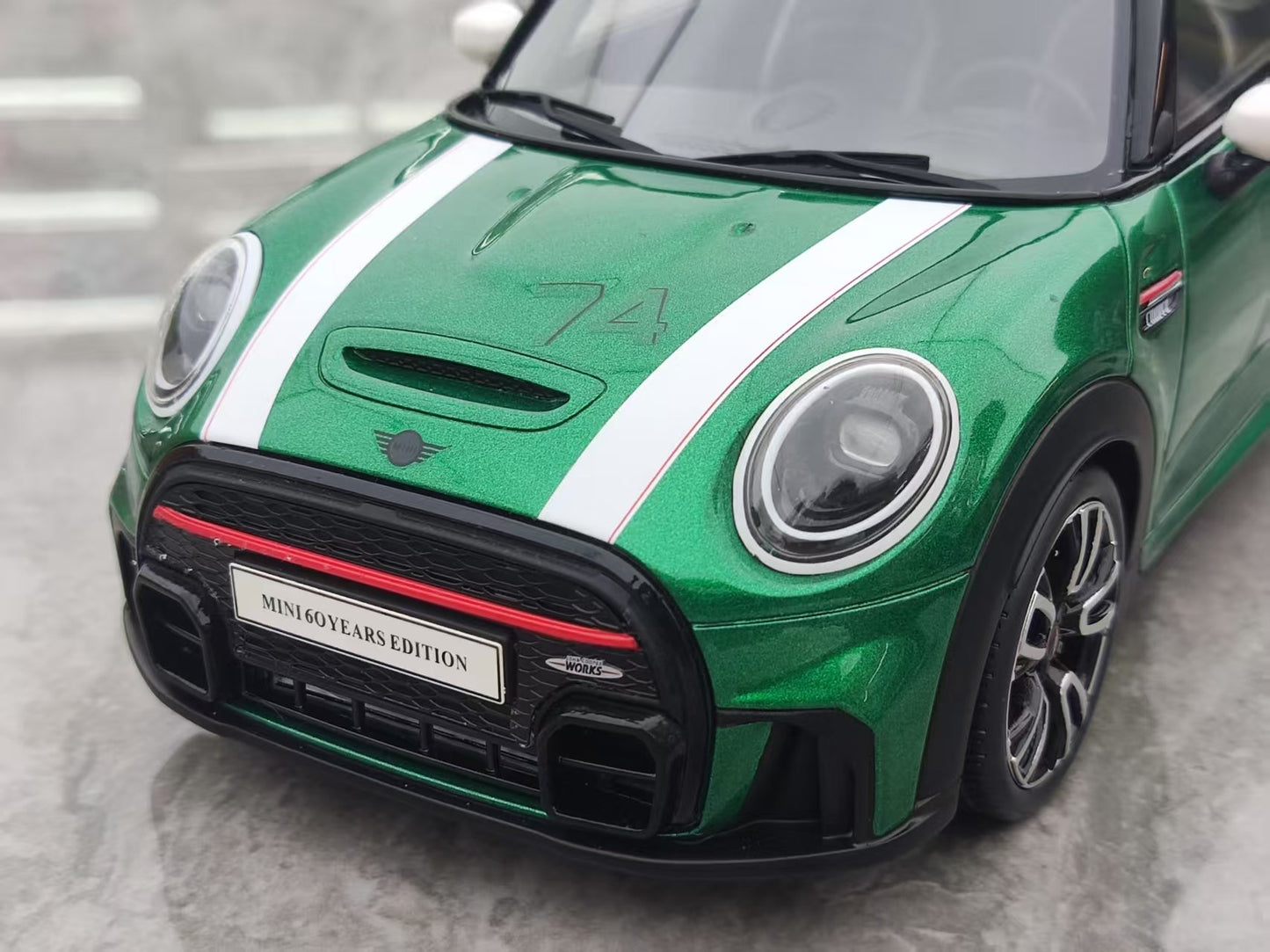 OTTO 1/18 MINI COOPER F56 JCW BRITISH RACING Green Resin Model OT1098