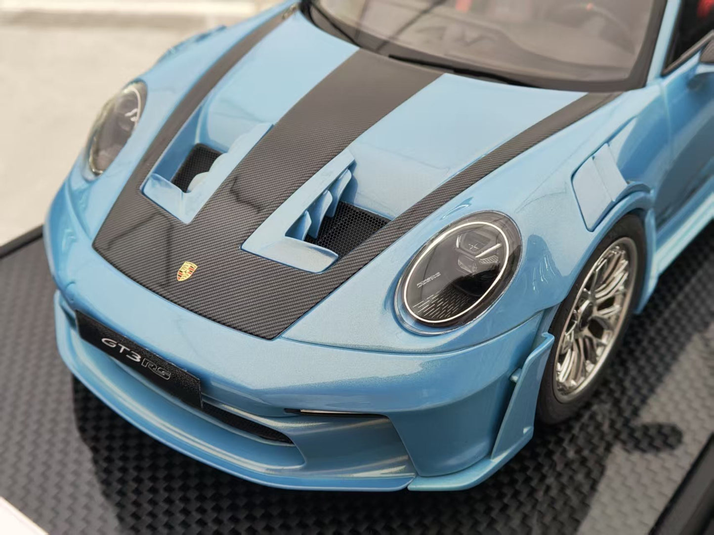 TIMOTHY&PIERRE 1/18 Porsche 992 GT3RS Blue Limited Edition Car Model TP181