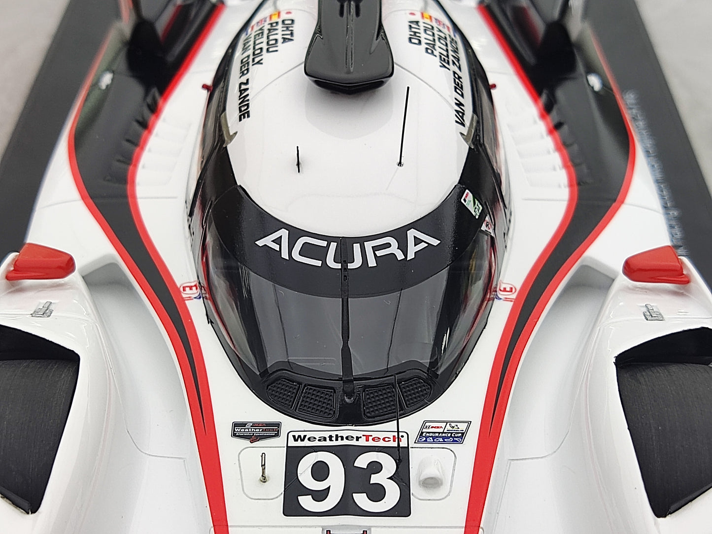 Topspeed 1/18 Acura ARX-06 GTP #93 Acura Meyer Shank Racing White Livery TS0631