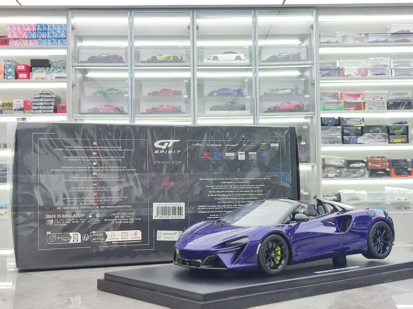 GT Spirit 1/18 McLaren ARTURA SPIDER LANTANA Purple Resin Car Model GT515