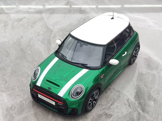 OTTO 1/18 MINI COOPER F56 JCW BRITISH RACING Green Resin Model OT1098