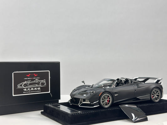 HH Model 1/18 Pagani Huayra Matte Black Carbon HH663