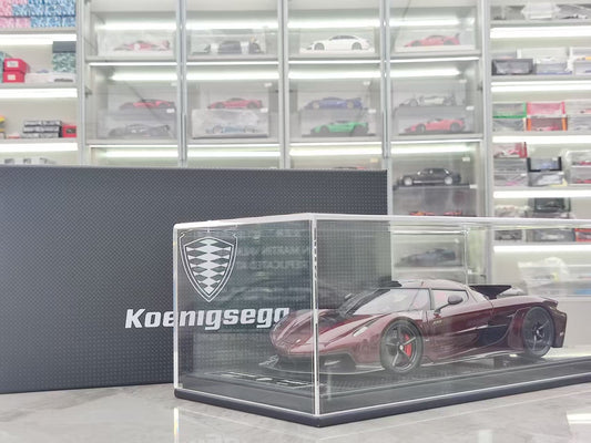 FRONTIART 1/18 Koenigsegg Jesko 7290 Absolut Red Carbon FA170