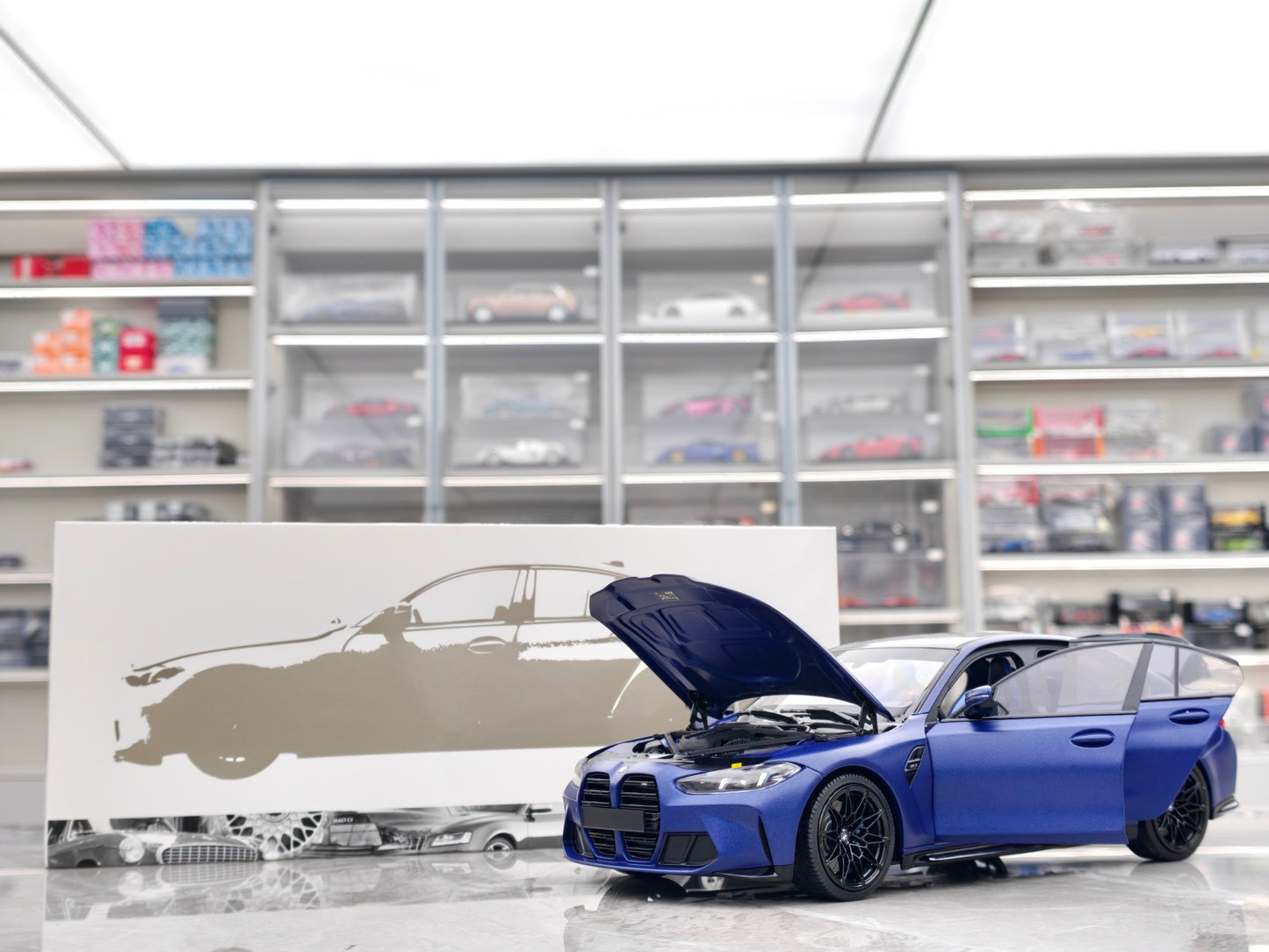 MINICHAMPS 1/18 BMW M3 Matte Metallic Blue 110020220