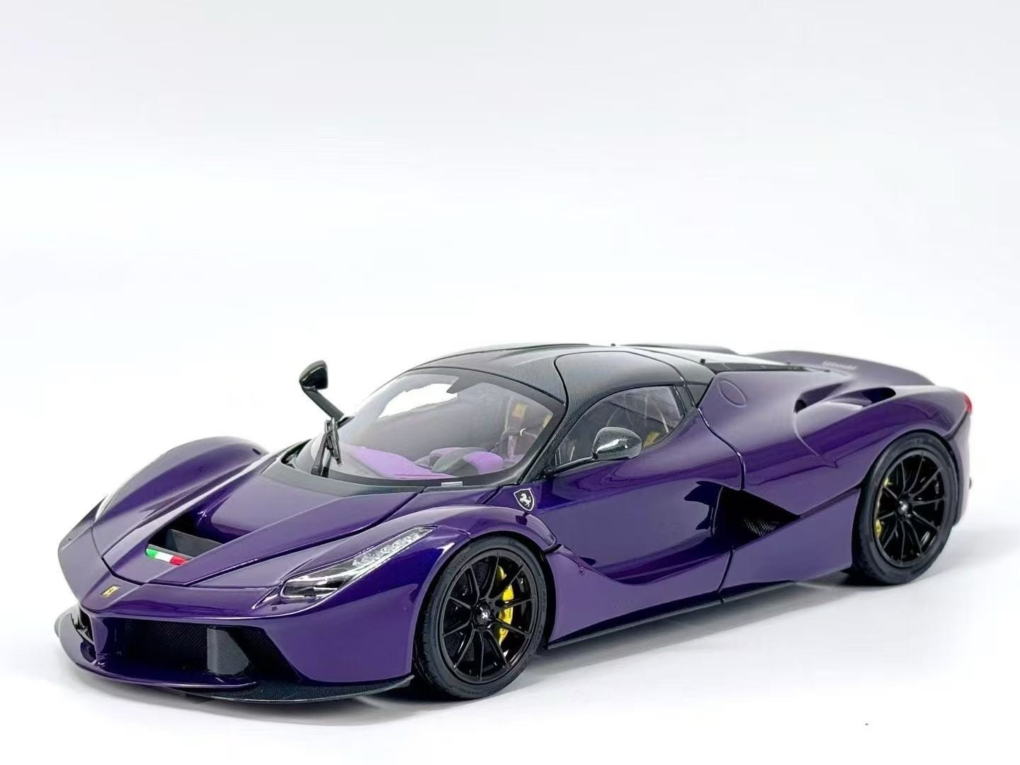 BBR 1/18 Ferrari LaFerrari Alloy Fully Open Purple Limited Edition Model Car BB8182237
