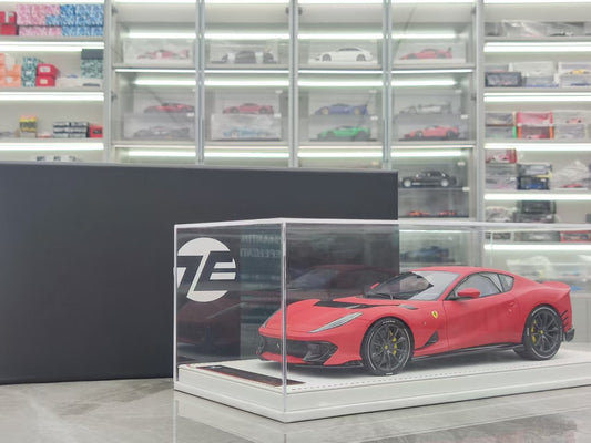 TE 1/18 Ferrari 812 Competizione Matte Red Resin Model JS-TE004
