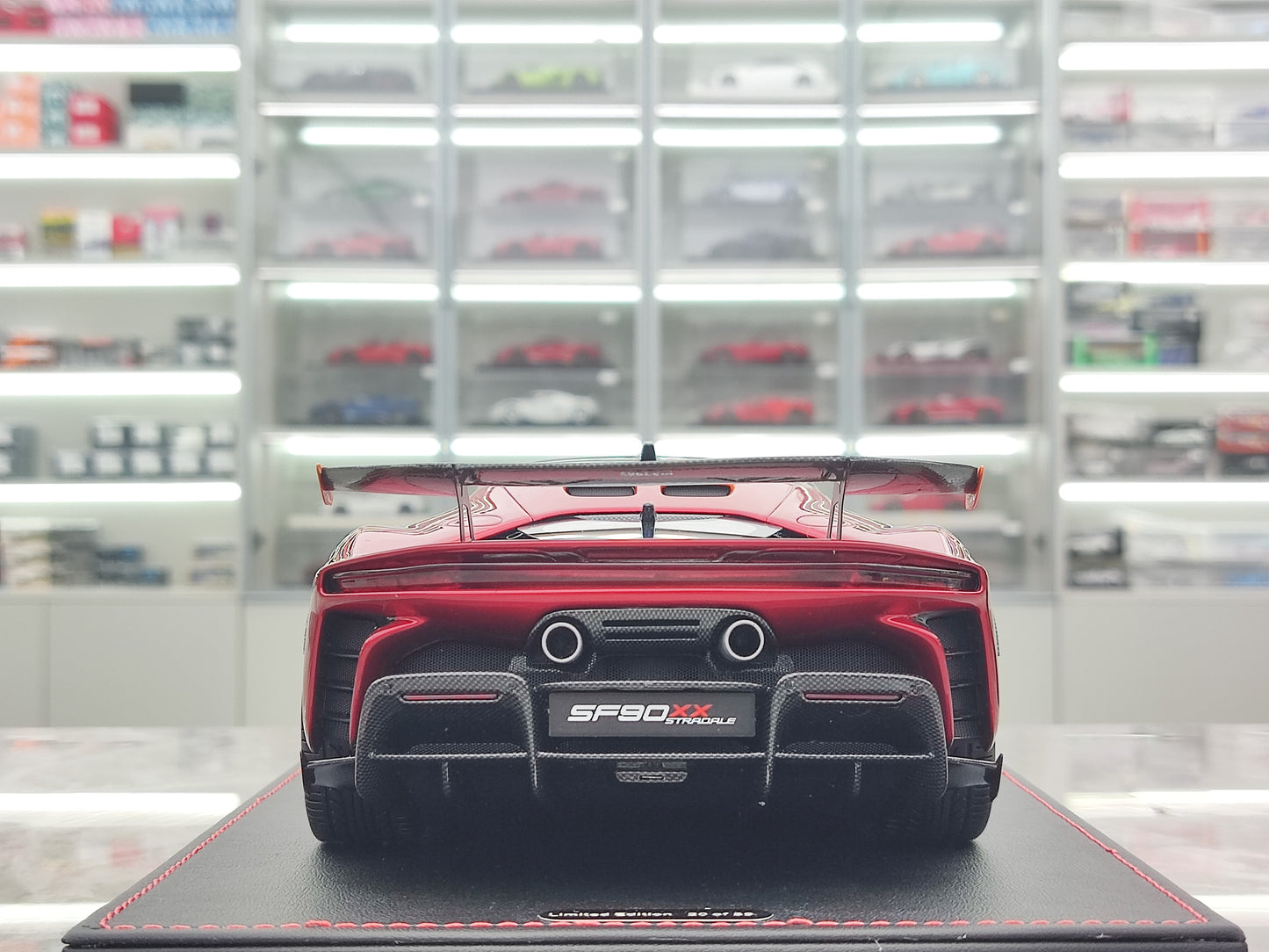 STRADA MODELLO 1/18 Ferrari SF90 XX Metallic Red Limited Edition Model Car Ornaments STR002