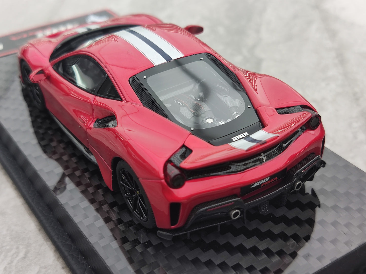 BBR 1/43 Ferrari 488 Pista F1 Red Resin Model SUMS001A
