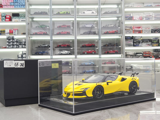 UB 1/18 Ferrari SF90XX Yellow Simulated Car Model JS-UB001