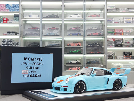 MCM 1/18 Porsche Singer DLS Turbo Acrylic Base with Bay/High Spoiler MCM013
