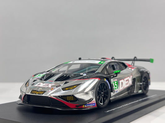 Topspeed 1/18 Lamborghini Huracán GT3 EVO2 #45 DEX Wayne Taylor Racing Librea Plata/Negro TS0655