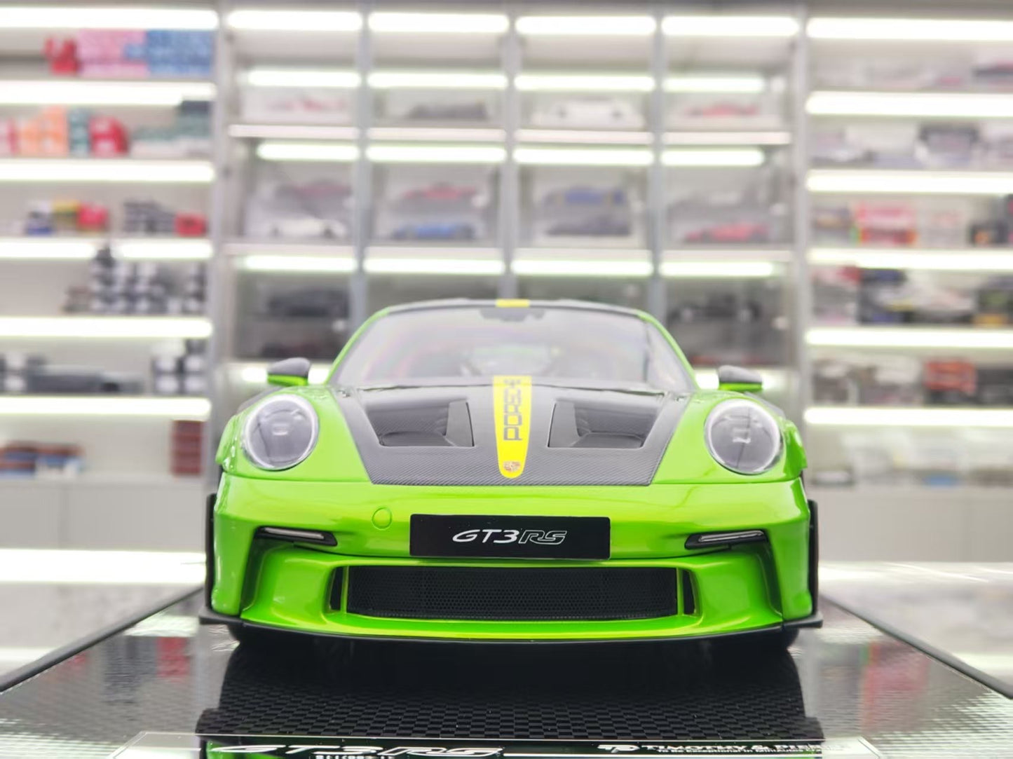 TIMOTHY&PIERRE 1/18 Porsche 992 GT3RS Green Limited Edition Car Model TP182
