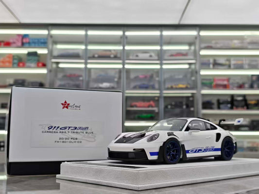 FuelMe 1/18 Porsche 992 GT3R Carrera Blue FM18010LM-02