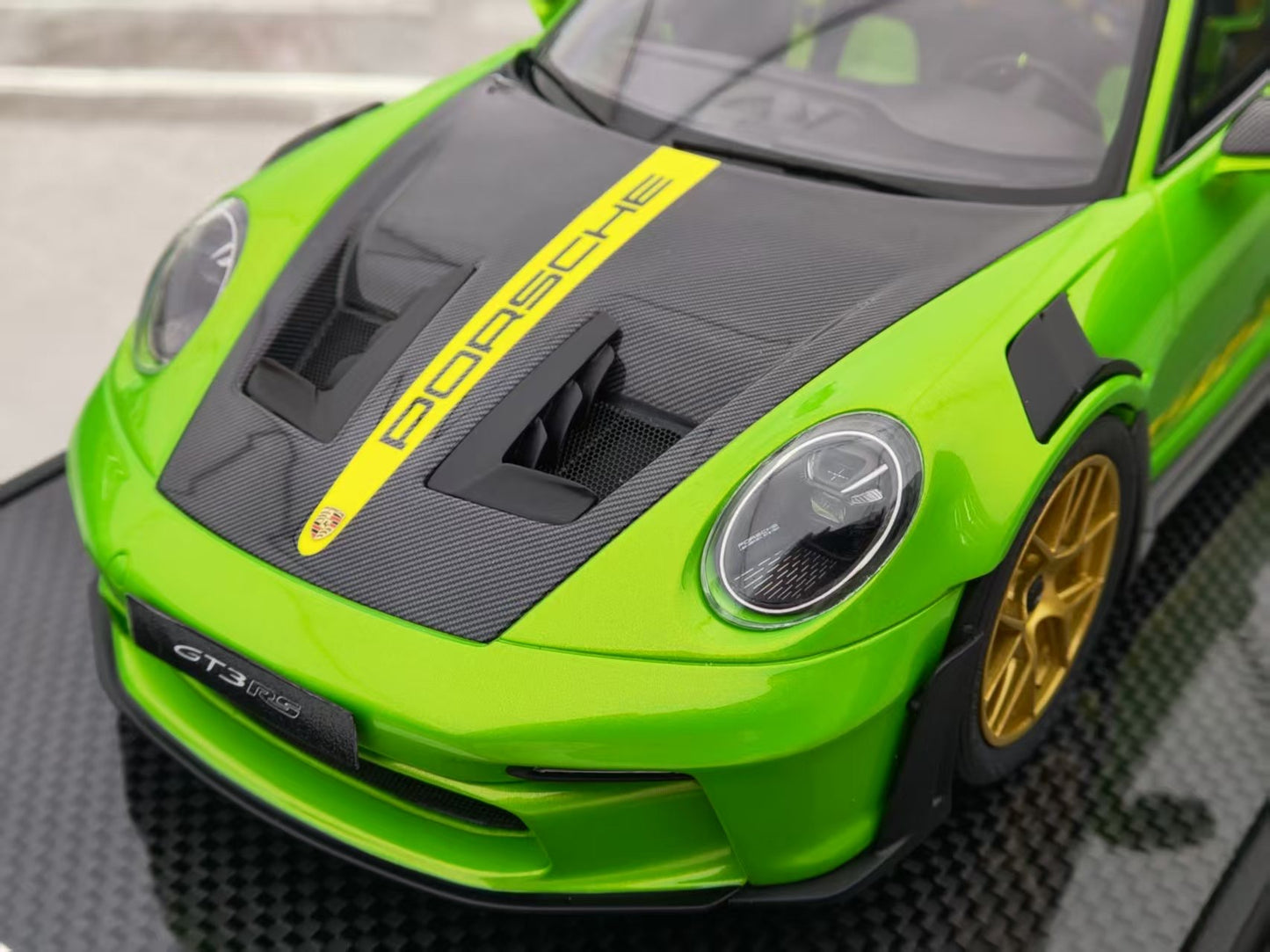 TIMOTHY&PIERRE 1/18 Porsche 992 GT3RS Green Limited Edition Car Model TP182