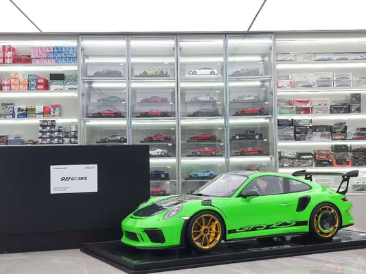 DM 1/8 Porsche 911 GT3RS Green Simulated Car Model PG011P