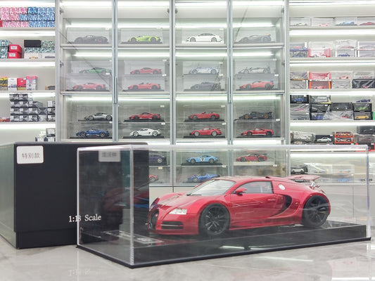 UU 1/18 Bugatti Veyron Electroplated Red Resin Car Model JS-UU003