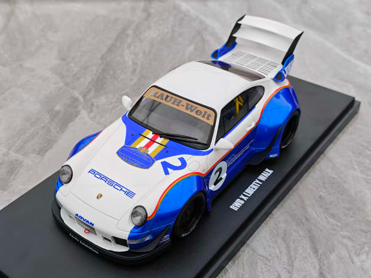 GT Spirit 1/18 Porsche RWB X LIBERTY WALK WHITE GT530