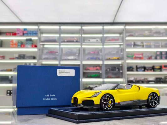 MR 1/18 Bugatti W16 Mistral, Yellow, BUG015B