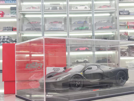 BBR 1/18 Ferrari Laferrari Alloy Full Open Matte Black BBR182242DIE