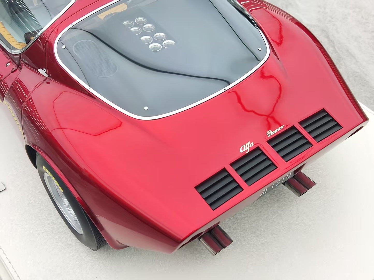 DMH 1/8 Alfa Romeo TIPO33 STRADALE Early Model Metallic Red Model Car DMH075