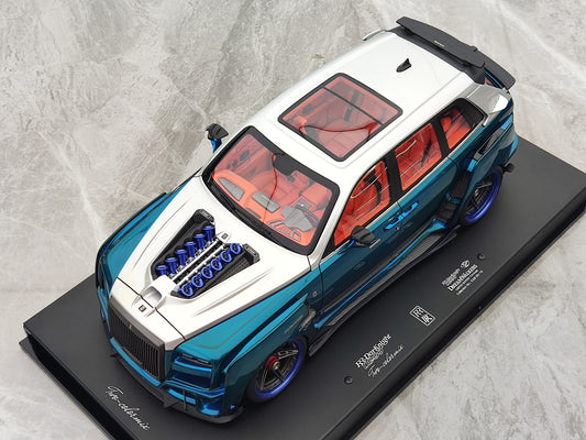 Dreamwalkers 1/18 Rolls-Royce RR.Darknight D900 Glossy Silver and Blue Limited Edition Collectible Model Car R-D900-02