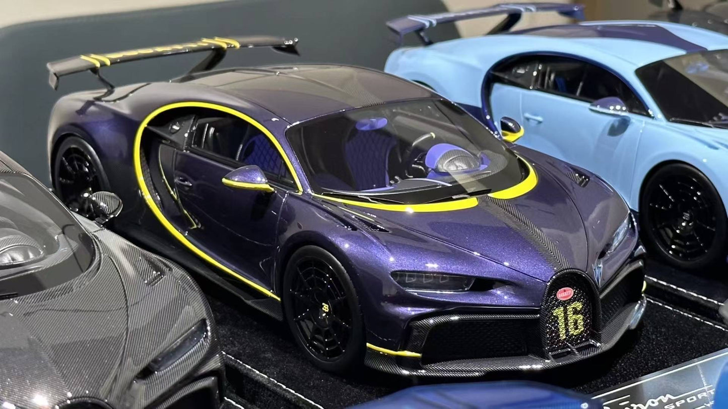 HH Model 1/18 Bugatti Chiron Pur Sport Limited Edition Model Car Collectible