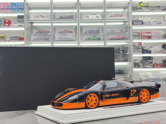 GL 1/18 Maserati MC12 Black and Orange Resin Model JS-GL022