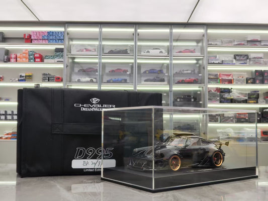 Dreamwallers 1/18 Porsche 911 Modified Black Simulated Car Model C-D995-BK01