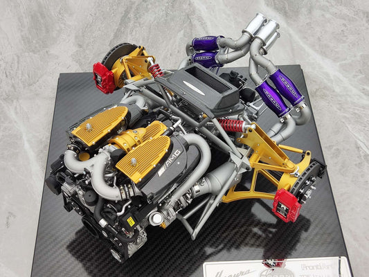 FRONTIART 1/6 Pagani Huaya Engine Black Gold Purple FA006