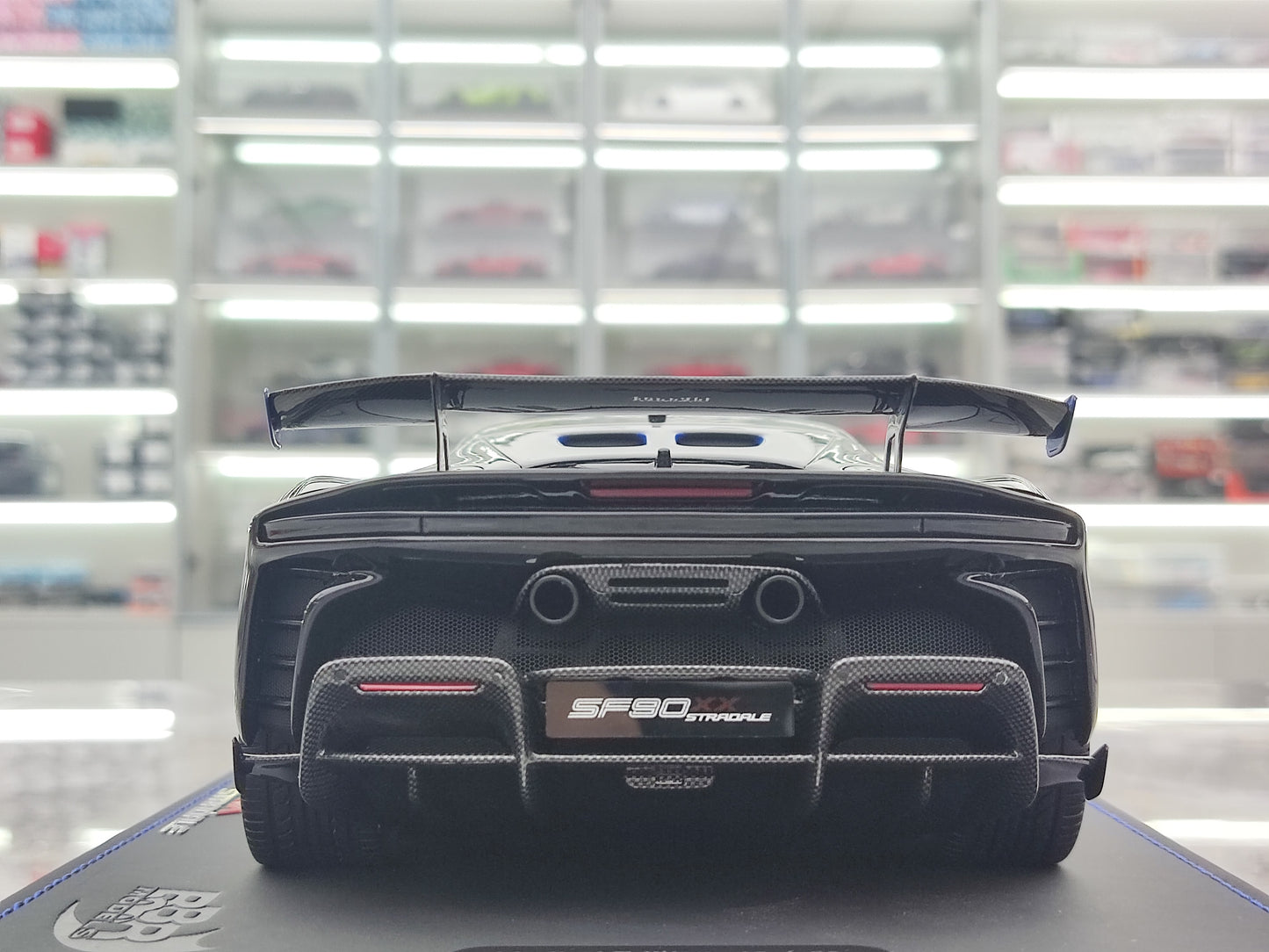 BBR 1/18 Ferrari SF90 XX Stradale Black Resin Car Model P18237Q