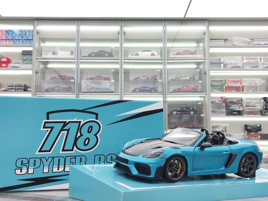 MINICHAMPS 1/18 Porsche 718 SPYDER RS 2024 Ipanema Blue 113063134