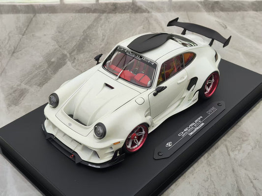 Dreamwallers 1/18 Porsche 911 Modified White Simulated Car Model C-D995-SW01