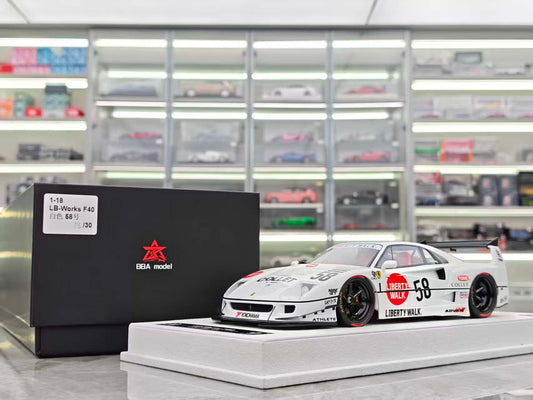 BBA MODEL 1/18 Ferrari F40 No. 58 livery BBA029