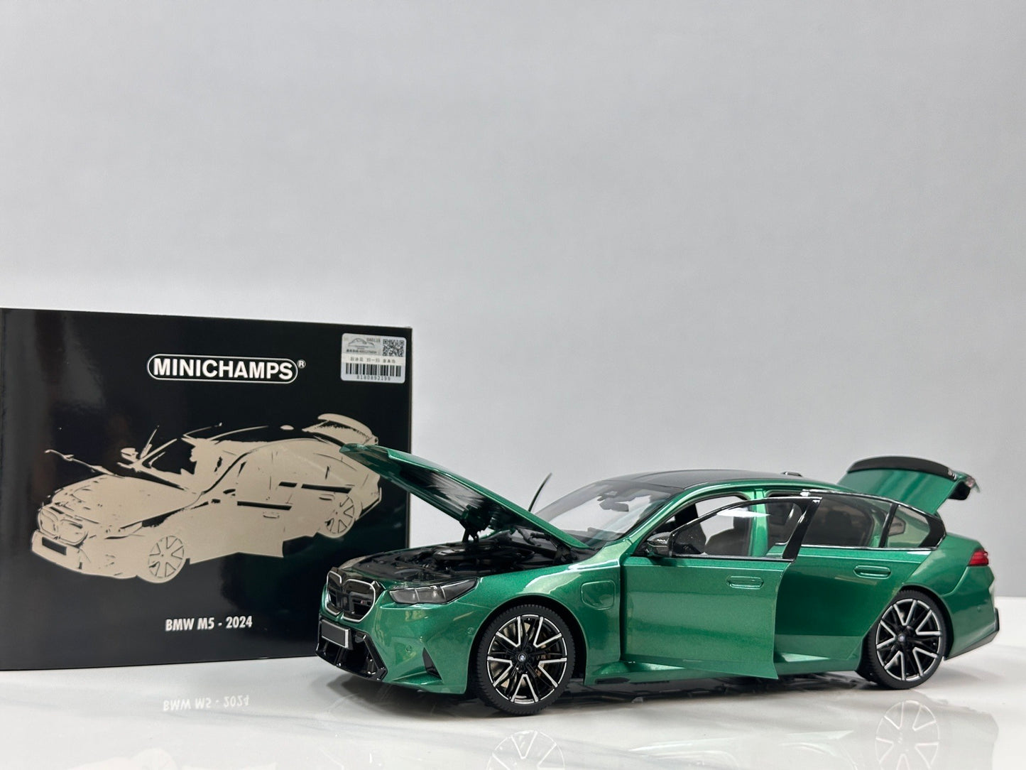 MINICHAMPS 1/18 BMW M5 2024 Metallic Green 110023800