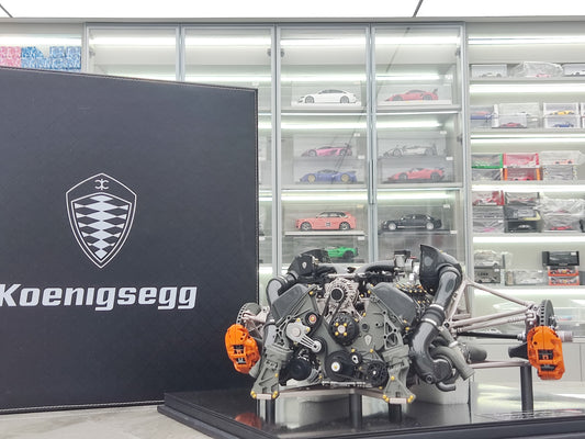 FRONTIART 1/6 Koenigsegg Jesko Engine Black Green FA087