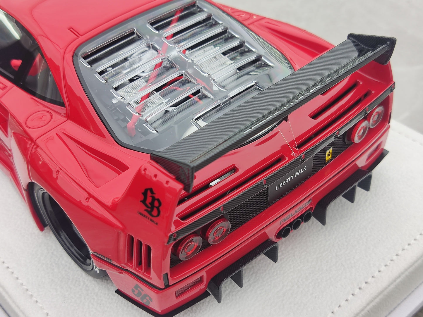BBA MODEL 1/18 Ferrari F40 Standard Red Simulation Car Model BBA015