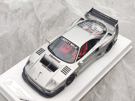 BBA MODEL 1/18 Ferrari F40 Tungsten Steel Silver Limited Edition Car Model BBA014