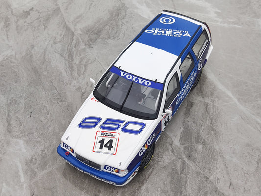 OTTO 1/18 Volvo 850 ESTATE BTCC JAN LAMMERS 1994, Blue and White Livery OT482