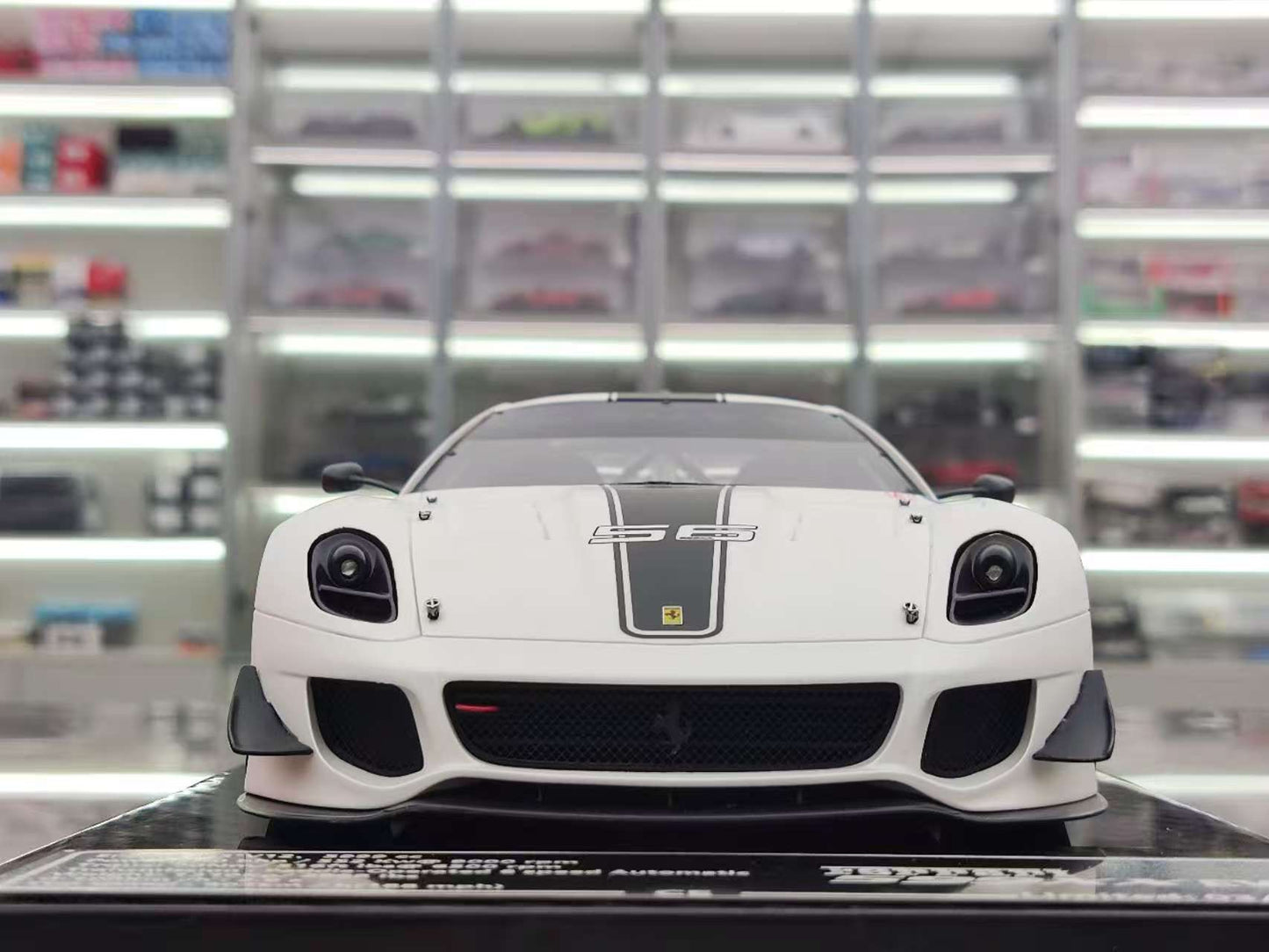 CE 1/18 Ferrari 599 XX EVO #56 White Resin Model Car JS-CE023
