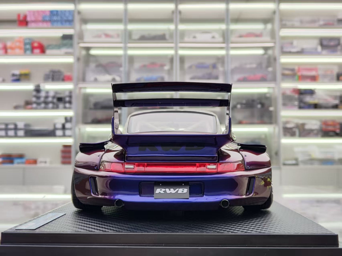 IG 1/18 Porsche RWB 993 Purple Limited Edition Car Model IG3739
