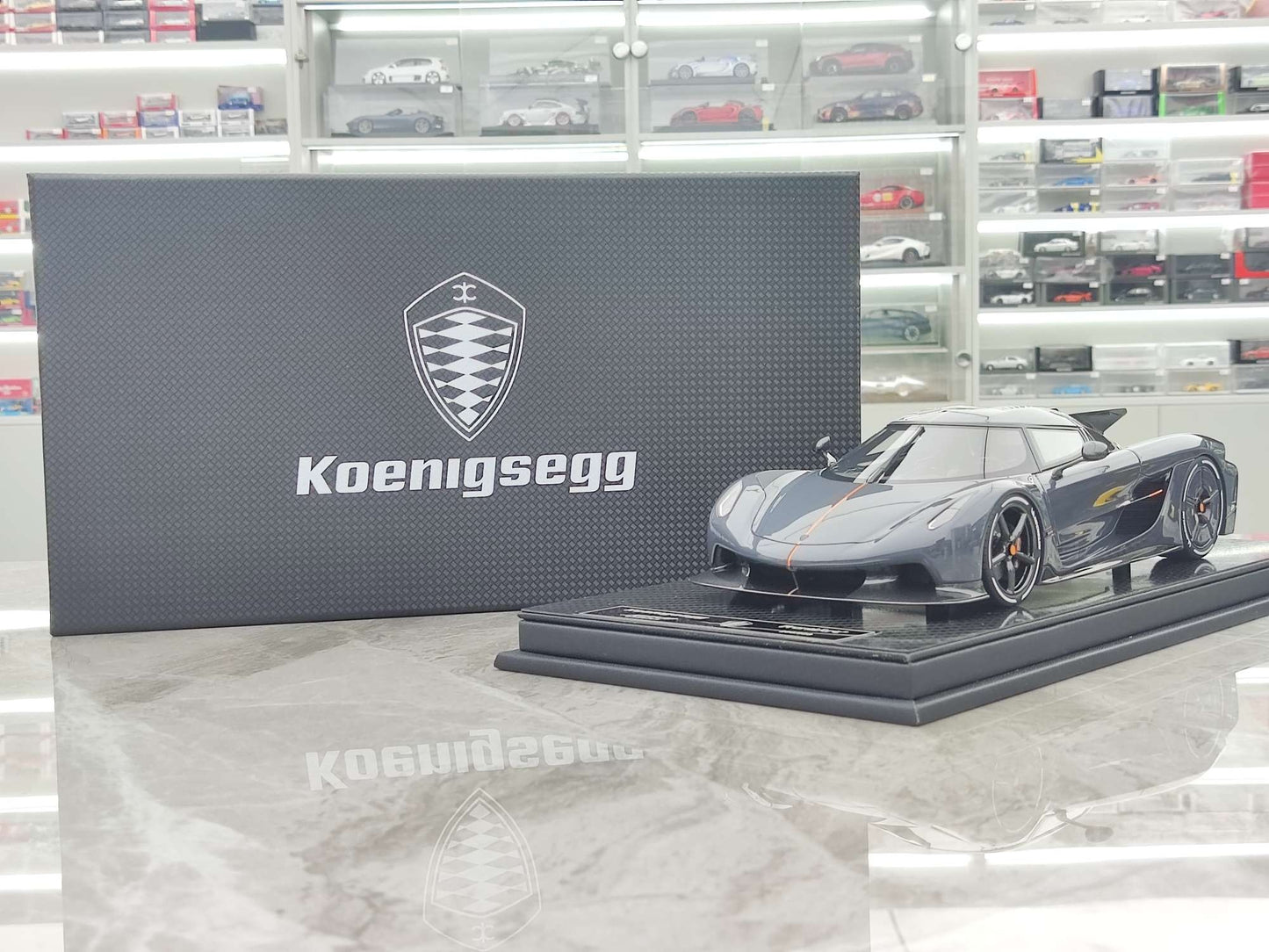 FRONTIART 1/18 Koenigsegg Jesko Grey FA130