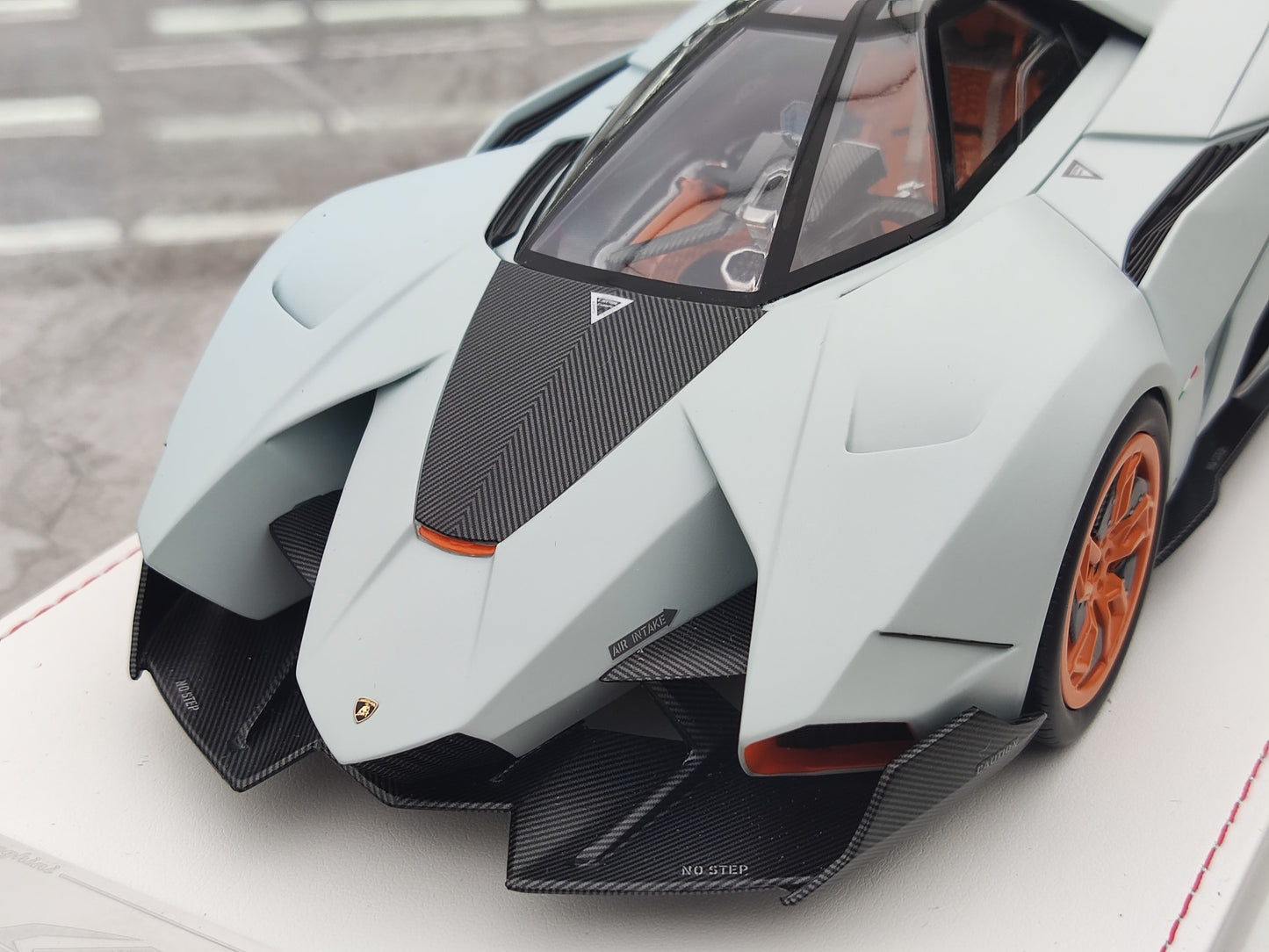 CE 1/18 Lamborghini Egoista Matte Gray Resin Car Model JS-CE003