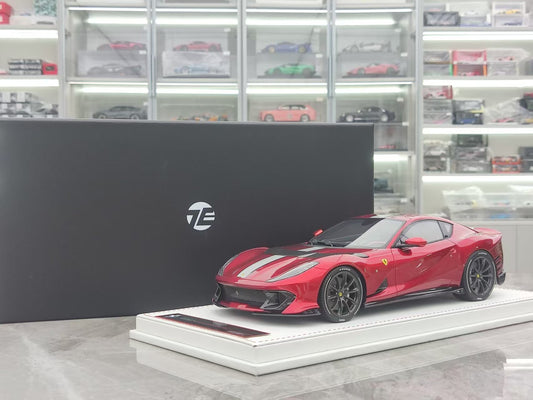 TE 1/18 Ferrari 812 Competizione Metallic Red Collectible Model JS-TE003