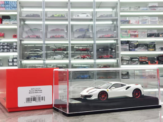 BBR 1/43 Ferrari 488 Pista White/GUCCI Decal Resin Model BBRC202CH