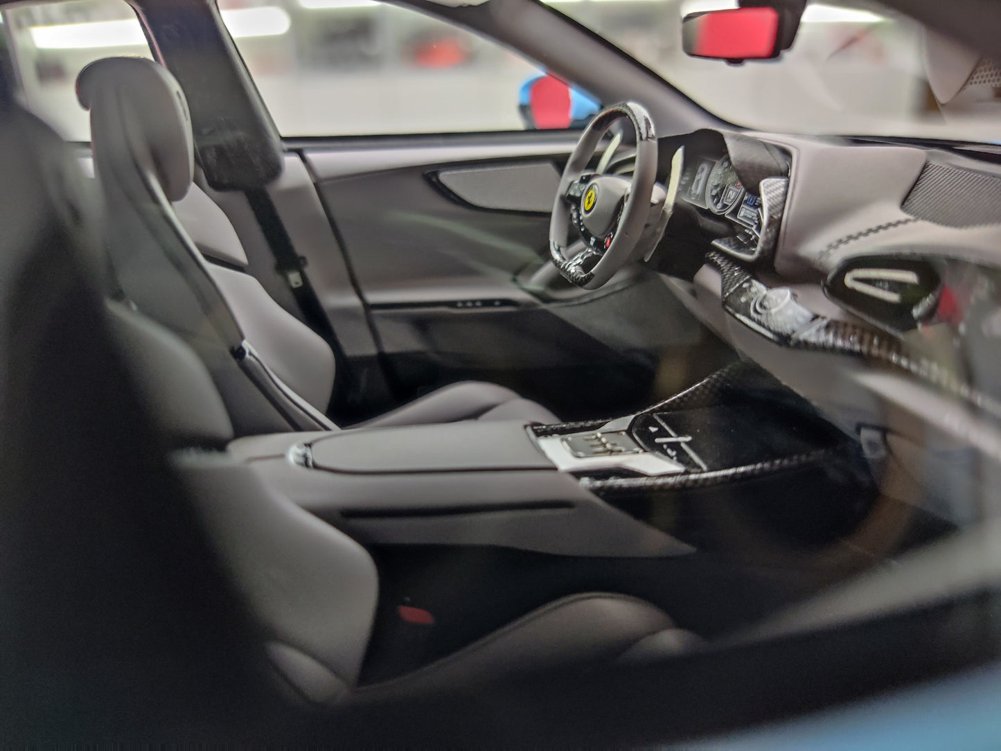 BBR 1/18 Ferrari Purosangue Plata Blue P18219AL